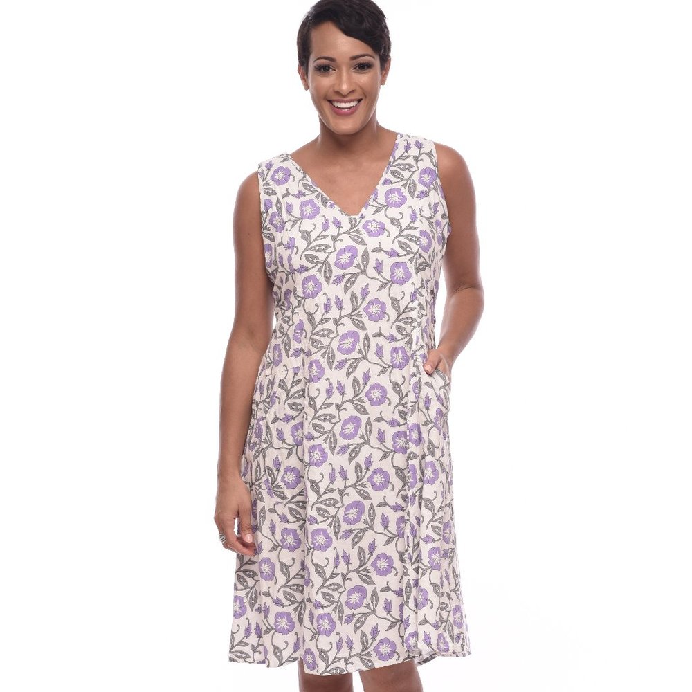 Myla Dress in Purple Poppy by Tulip